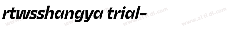 rtwsshangya trial字体转换